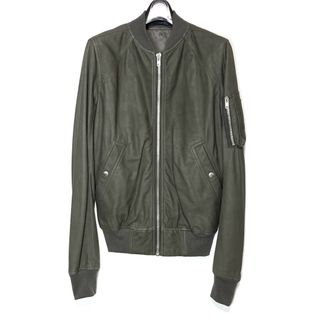 リックオウエンス(Rick Owens)のRICK OWENS 16SS LEATHER RAGLAN BOMBER(レザージャケット)