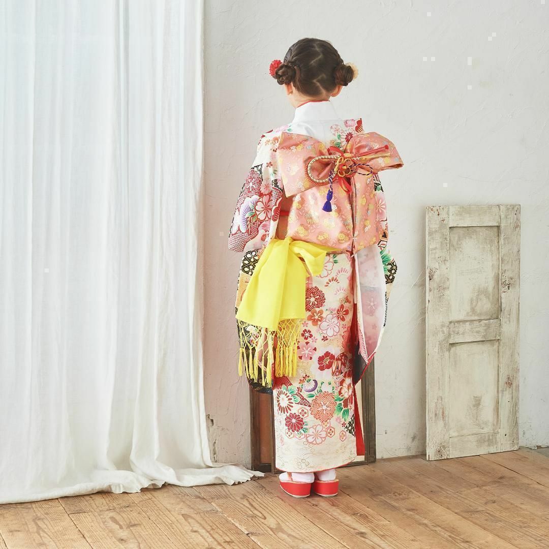 美品】7歳 着物 帯 長襦袢 3点セット (色・柄・丈お任せ 美品】7歳 着物 帯 長襦袢 3点セット (色・柄・丈お任せ