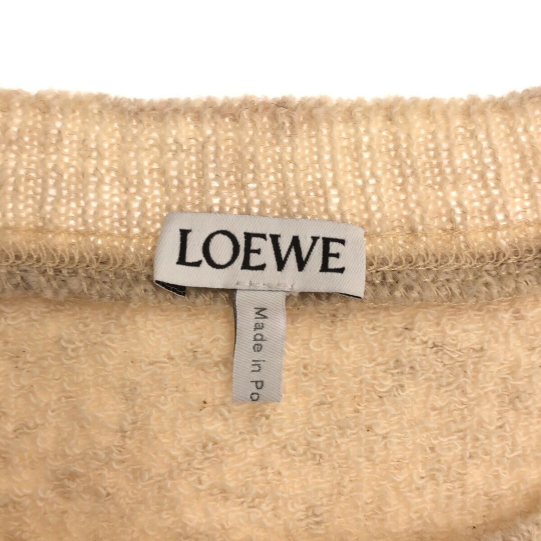 LOEWE(ロエベ)のLOEWE ロエベ 21AW BI-MATERIAL SWEATSHIRT シャツレイヤードプルオーバースウェットトレーナー アイボリー S S359341XAX レディースのトップス(トレーナー/スウェット)の商品写真