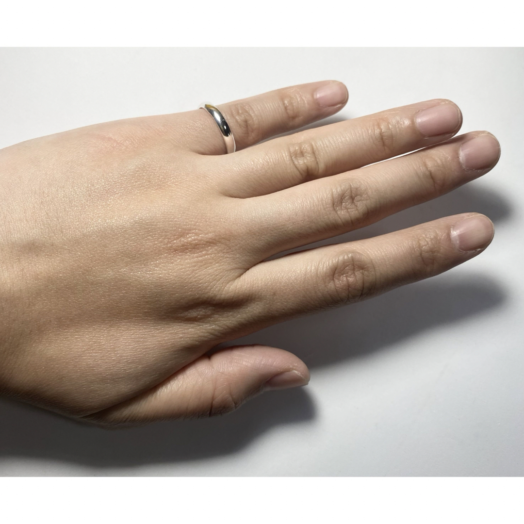 silver925wedding ring結婚指輪甲丸3ミリ　シルバーリングめ3 メンズのアクセサリー(リング(指輪))の商品写真