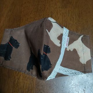 インナーマスク　ハンドメイド　テリア柄3