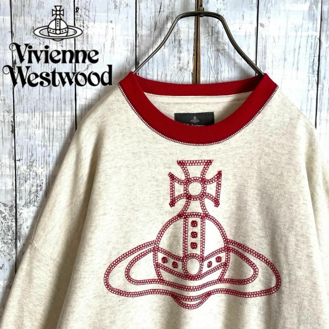 Vivienne Westwood(ヴィヴィアンウエストウッド)の【大人気ゆったりデザイン☆オーブ刺繍】ヴィヴィアンウエストウッド スウェット メンズのトップス(スウェット)の商品写真