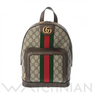 グッチ(Gucci)の中古 グッチ GUCCI 547965 ユニセックス リュック・デイパック オフィディア ベージュ/エボニー /ゴールド金具 GGスプリームキャンバス /レザー(リュック/バックパック)