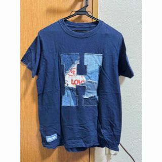 ブルーブルー(BLUE BLUE)のH.R.REMAKE(エイチアールリメイク) デニムHロゴ tシャツ(Tシャツ/カットソー(半袖/袖なし))