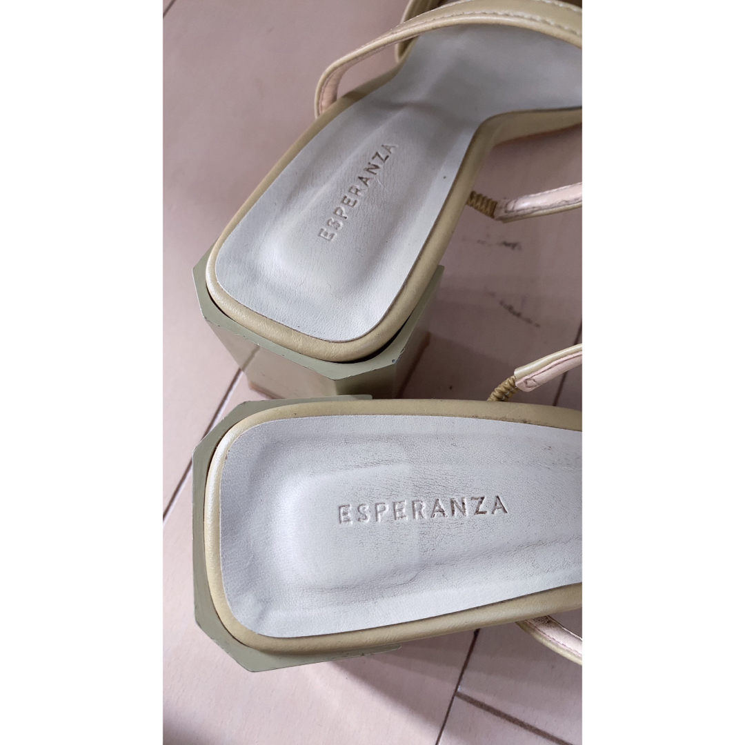 ESPERANZA(エスペランサ)のESPERANZA  エスペランサ ブラインドアッパーサンダル レディースの靴/シューズ(ハイヒール/パンプス)の商品写真