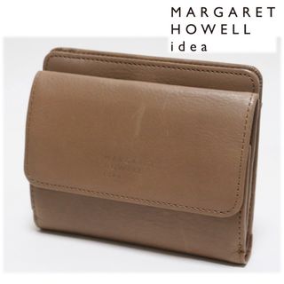 マーガレットハウエル(MARGARET HOWELL)の《マーガレットハウエル アイデア》新品 大きく開く小銭入れ付 レザー2つ折り財布(財布)