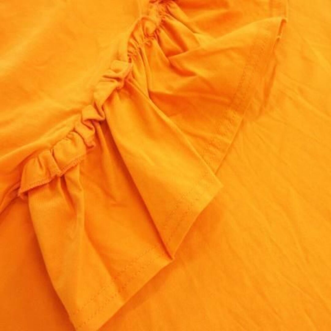 Bou Jeloud(ブージュルード)のブージュルード 半袖フリルカットソー 綿 34 オレンジ 230828AH15A レディースのトップス(カットソー(半袖/袖なし))の商品写真
