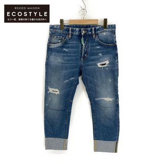 ディースクエアード(DSQUARED2)のディースクエアード S78LB0055 Sailor Jean クラッシュ加工 クロップドロールアップデニム 42(その他)