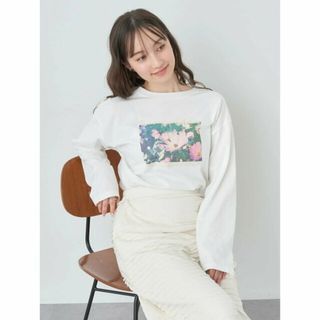 アースミュージックアンドエコロジー(earth music & ecology)の【B】Flower グラフィックロンT カットソー/レディース/長袖/春/24SS(カットソー(長袖/七分))