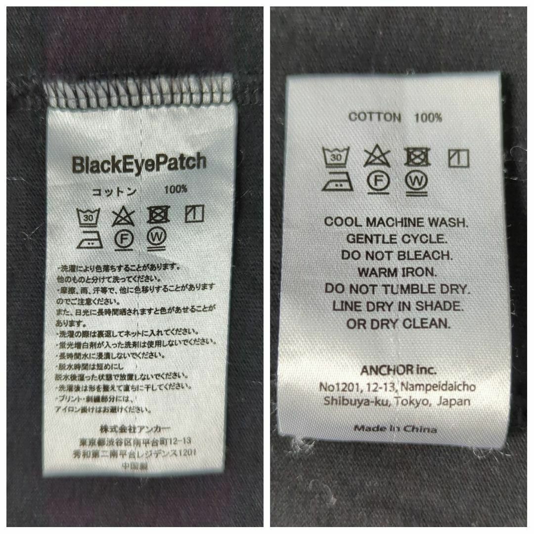 【超人気デザイン】 ブラックアイパッチ センターロゴ 広告の品 Tシャツ L メンズのトップス(Tシャツ/カットソー(半袖/袖なし))の商品写真