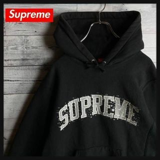 シュプリーム(Supreme)の【美品　即完売】シュプリーム☆ ウォーター アーチロゴ パーカー 人気モデル(その他)