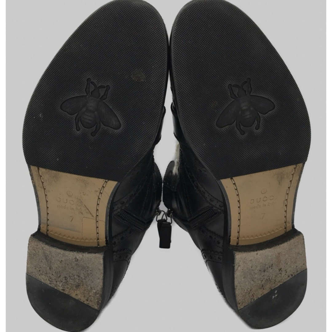Gucci(グッチ)の古着 GUCCI ディオニュソスバックル サイドジップブーツ　BEE刺繍 メンズの靴/シューズ(ブーツ)の商品写真