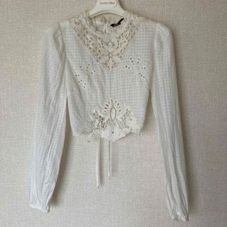 ザラ(ZARA)のZARA トップス レース(カットソー(長袖/七分))