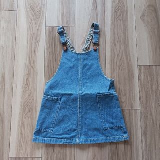 ザラキッズ(ZARA KIDS)のzara baby サロペットデニムワンピース110cm(ワンピース)