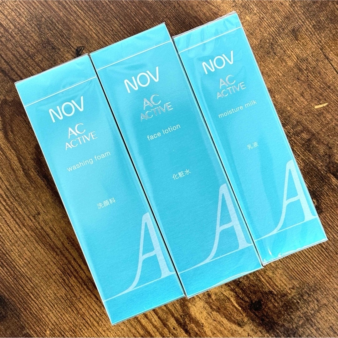 NOV(ノブ)のNOVノブ　ACアクティブ　スキンケア3点セット　ウォッシング+化粧水+乳液 コスメ/美容のスキンケア/基礎化粧品(乳液/ミルク)の商品写真