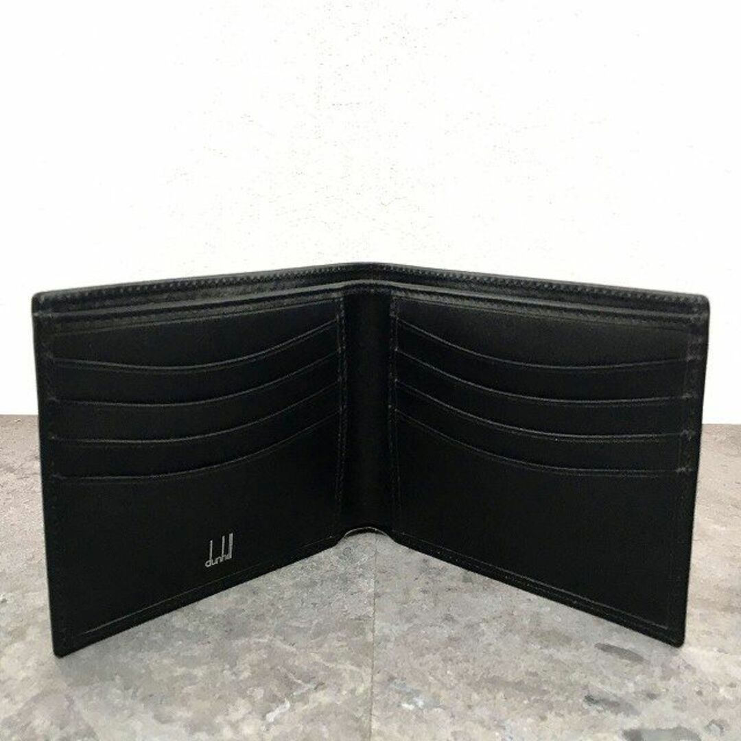 Dunhill(ダンヒル)の美品 dunhill 二つ折り財布 黒 レザー 札入れ 30 メンズのファッション小物(折り財布)の商品写真