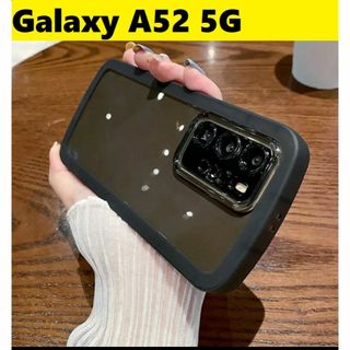 ギャラクシー(Galaxy)のGalaxyA52★透明ケース　可愛いケース　Galaxyケース 黒(Androidケース)