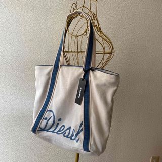 ディーゼル(DIESEL)のディーゼル ロゴプリント トートバッグ キャンバス デニム ウィメンズ 肩掛け(トートバッグ)