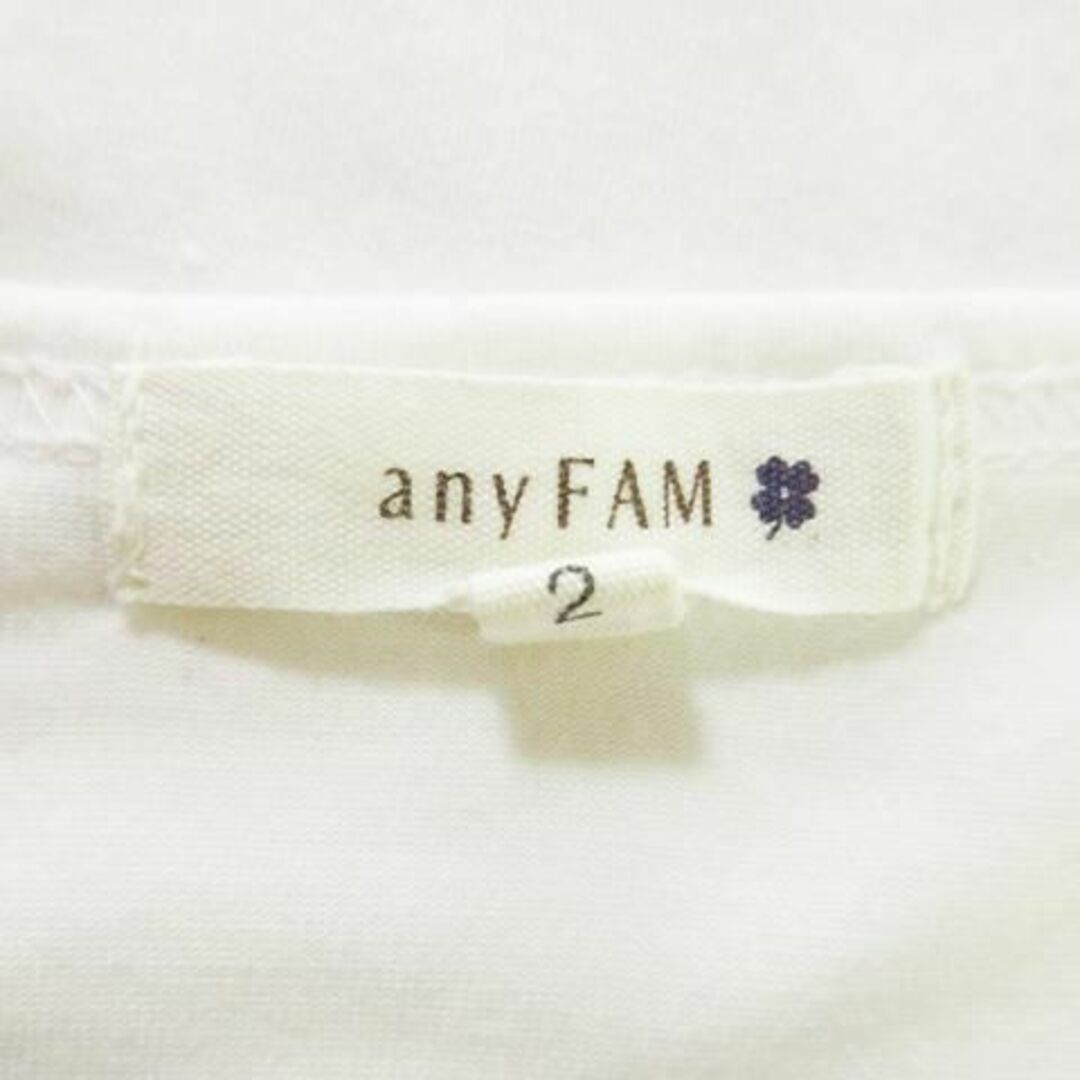 anyFAM(エニィファム)のエニィファム Tシャツ カットソー 半袖 切替 プリント 220927AH1A レディースのトップス(カットソー(半袖/袖なし))の商品写真