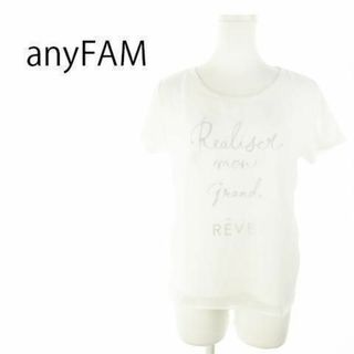 エニィファム(anyFAM)のエニィファム Tシャツ カットソー 半袖 切替 プリント 220927AH1A(カットソー(半袖/袖なし))