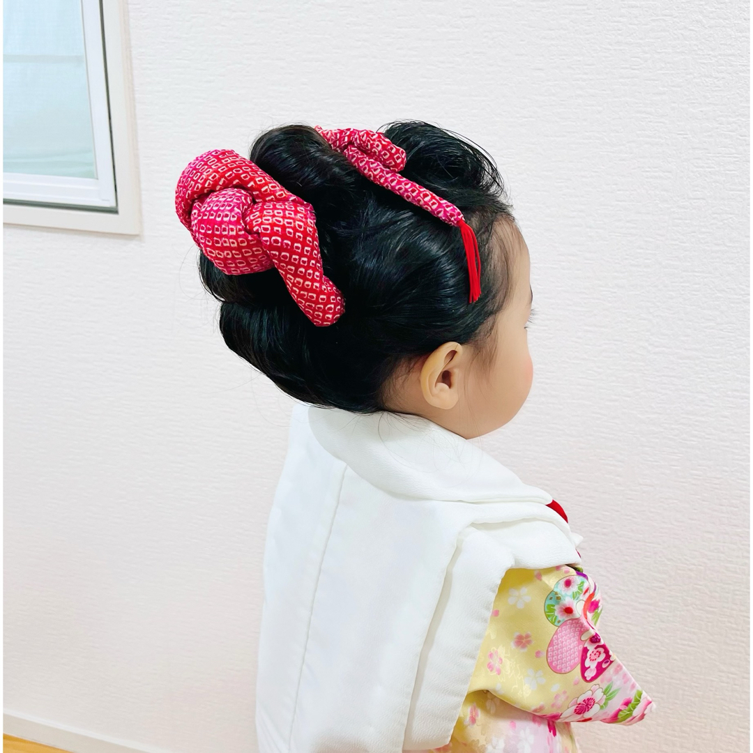 かのこ ちんころ 七五三 日本髪 成人式 髪飾り くすみピンク④ かのこ ちんころ 七五三 日本髪 成人式 髪飾り くすみピンク④