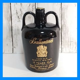 Ballantine's バランタイン 17年 陶器ボトル 黒陶器 ボトル 古酒(ウイスキー)