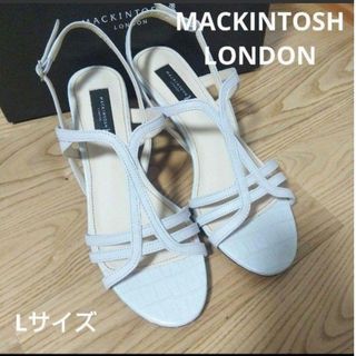 マッキントッシュ(MACKINTOSH)の新品20900円☆マッキントッシュロンドン クロスストラップサンダル アイボリー(サンダル)