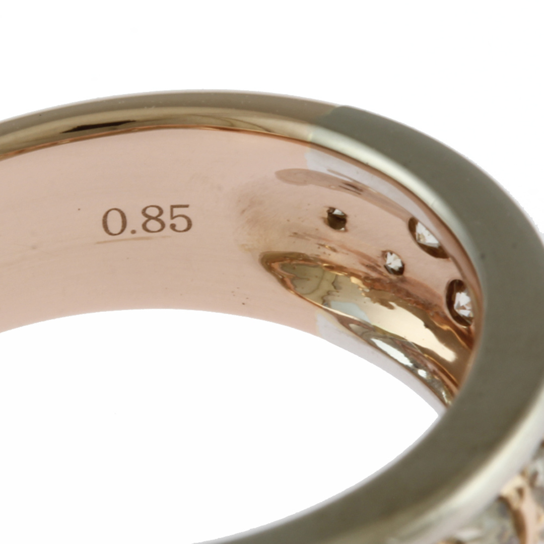 カシケイ メランジェ リング 指輪 12号 18金 K18ピンクゴールド ブラウンダイヤモンド レディース KASHIKEY  中古 レディースのアクセサリー(リング(指輪))の商品写真
