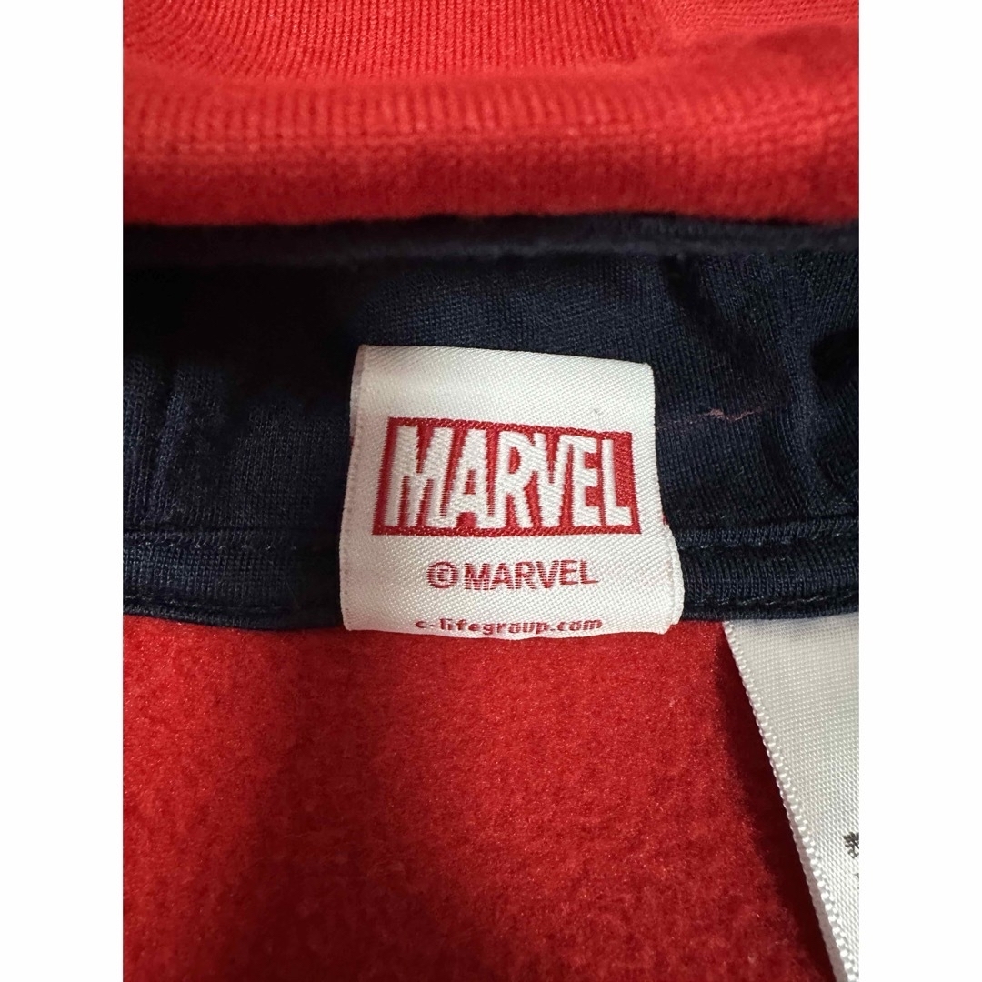 MARVEL(マーベル)の【マーベル】スパイダーマン フード ジップアップパーカー 裏起毛 100cm キッズ/ベビー/マタニティのキッズ服男の子用(90cm~)(ジャケット/上着)の商品写真