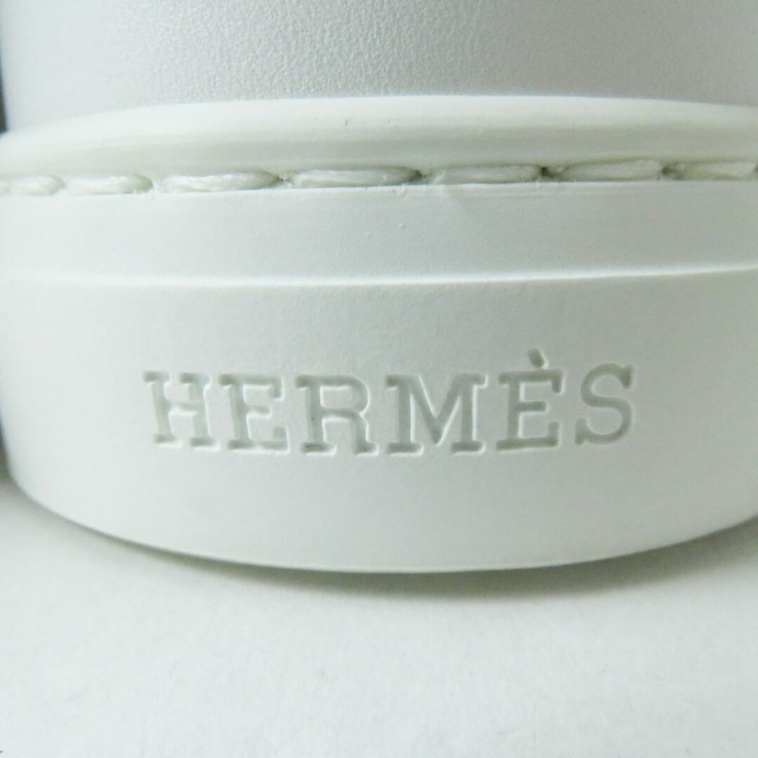 Hermes(エルメス)の未使用品◎伊製 エルメス ディドリーム ケリー金具 ハイカット レザースニーカー ホワイト×シルバー金具 36 1／2 箱・袋・替靴紐付き レディースの靴/シューズ(スニーカー)の商品写真