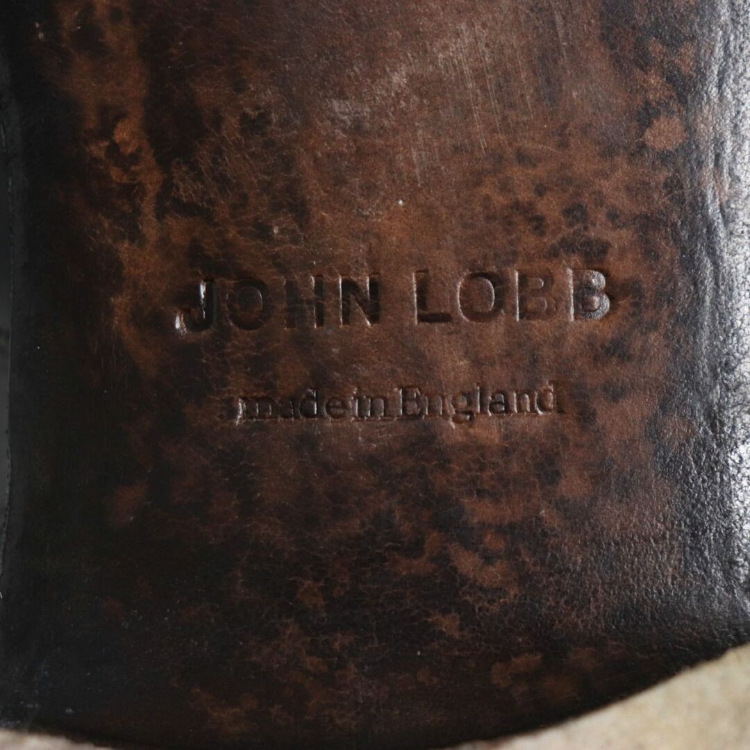 JOHN LOBB(ジョンロブ)の美品▼JOHN LOBB ジョンロブ EMBER 7000ラスト ウィングチップ ダブルモンクストラップ レザーシューズ 黒 7 1/2 メンズ 英国製 ビジネス◎ メンズの靴/シューズ(ドレス/ビジネス)の商品写真