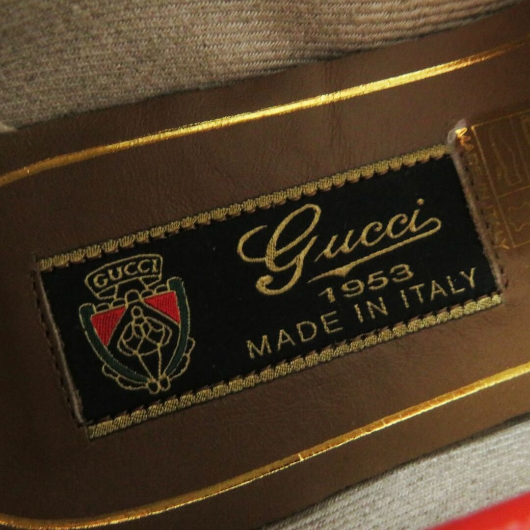 Gucci(グッチ)の未使用品◎伊製 GUCCI グッチ 1953コレクション ホースビットローファー パテントレザー オレンジ系×ゴールド金具 35 1／2 箱・保管袋付き レディースの靴/シューズ(ローファー/革靴)の商品写真