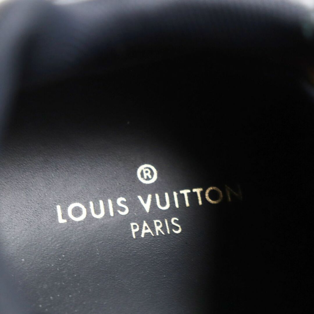 LOUIS VUITTON(ルイヴィトン)の美品●LOUIS VUITTON ルイヴィトン 2054・ライン モノグラム レザーローカットスニーカー ブラック×マルチカラー 6 1/2 イタリア製 メンズ メンズの靴/シューズ(スニーカー)の商品写真