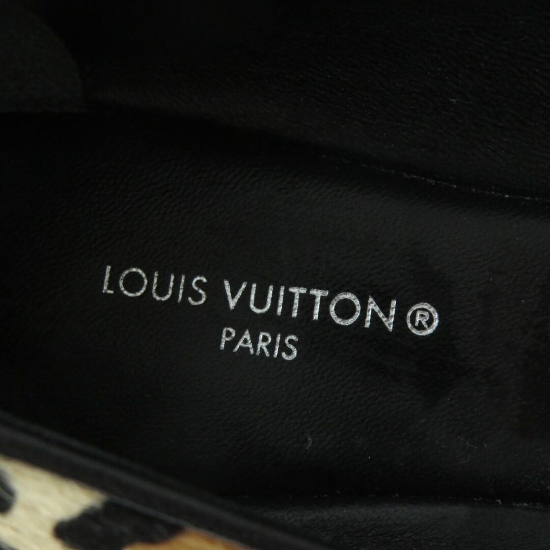 LOUIS VUITTON(ルイヴィトン)の美品★2022年 LOUIS VUITTON ルイヴィトン ポピ・ラインバレリーナ 1AADUM リボン付き ハラコレザー バレエシューズ レオパード 37 伊製 レディースの靴/シューズ(バレエシューズ)の商品写真