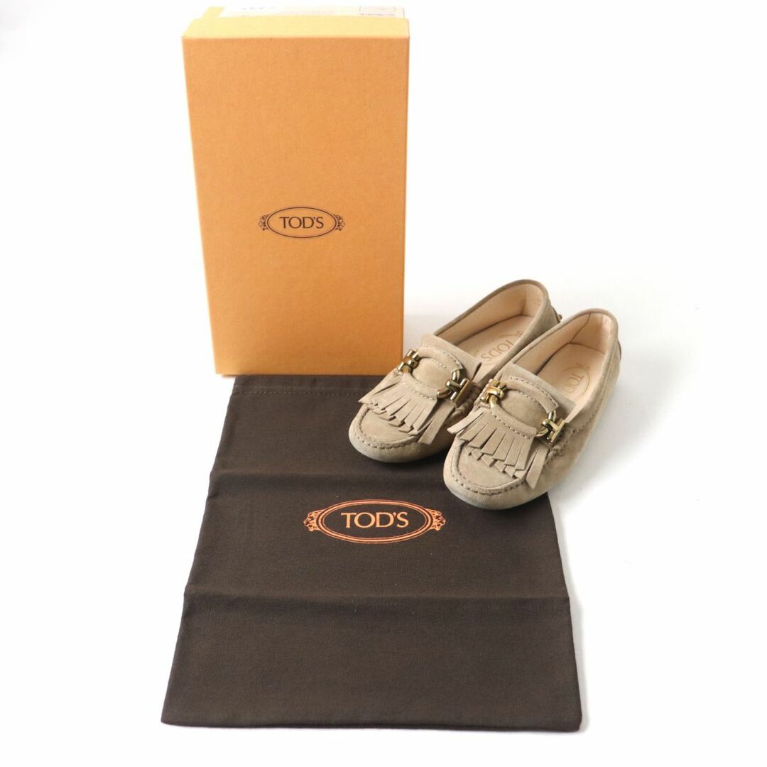 TOD'S(トッズ)の美品★TOD’S トッズ XXW00G0AW70RE0S812 Tリング スウェードレザー ドライビングシューズ／ローファー TABACCO CHIARO 36 伊製 箱・袋付 レディースの靴/シューズ(その他)の商品写真