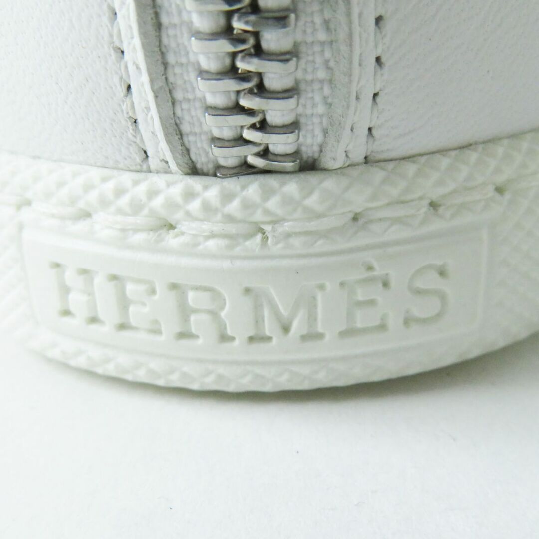 Hermes(エルメス)の極美品◎伊製 HERMES エルメス 編み込みデザイン フラットシューズ／スリッポン バックZIP付き マルチ×ホワイト 35 1／2 箱・保管袋付き レディースの靴/シューズ(スリッポン/モカシン)の商品写真