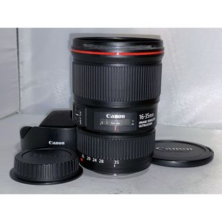 キヤノン(Canon)の美品 Canon EF 16-35mm f4L IS USM(レンズ(ズーム))