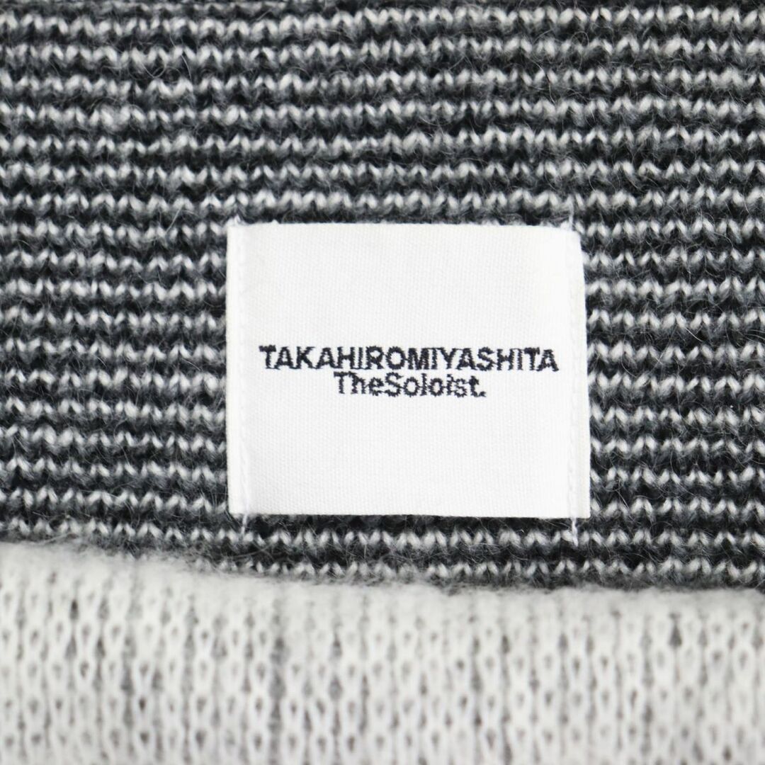 TAKAHIRO MIYASHITA THE SOLOIST.(タカヒロミヤシタザソロイスト)の未使用品●21AW タカヒロミヤシタ ザ ソロイスト boat neck argyle cape 0001dAW21 モヘヤ混 ニットケープ/ポンチョ M相当 正規品 メンズのジャケット/アウター(その他)の商品写真