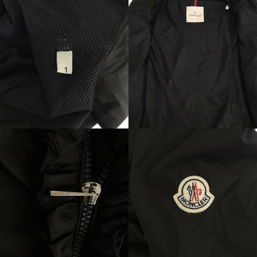 MONCLER(モンクレール)の【美品】  MONCLER / モンクレール | VIVRE / ヴィヴレ ジップアップ ナイロン ジャケット フーディ | 1 | ブラック | レディース レディースのジャケット/アウター(その他)の商品写真