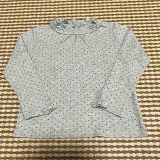 サンカンシオン(3can4on)の長袖カットソー　フリルネック　100cm 女の子(Tシャツ/カットソー)