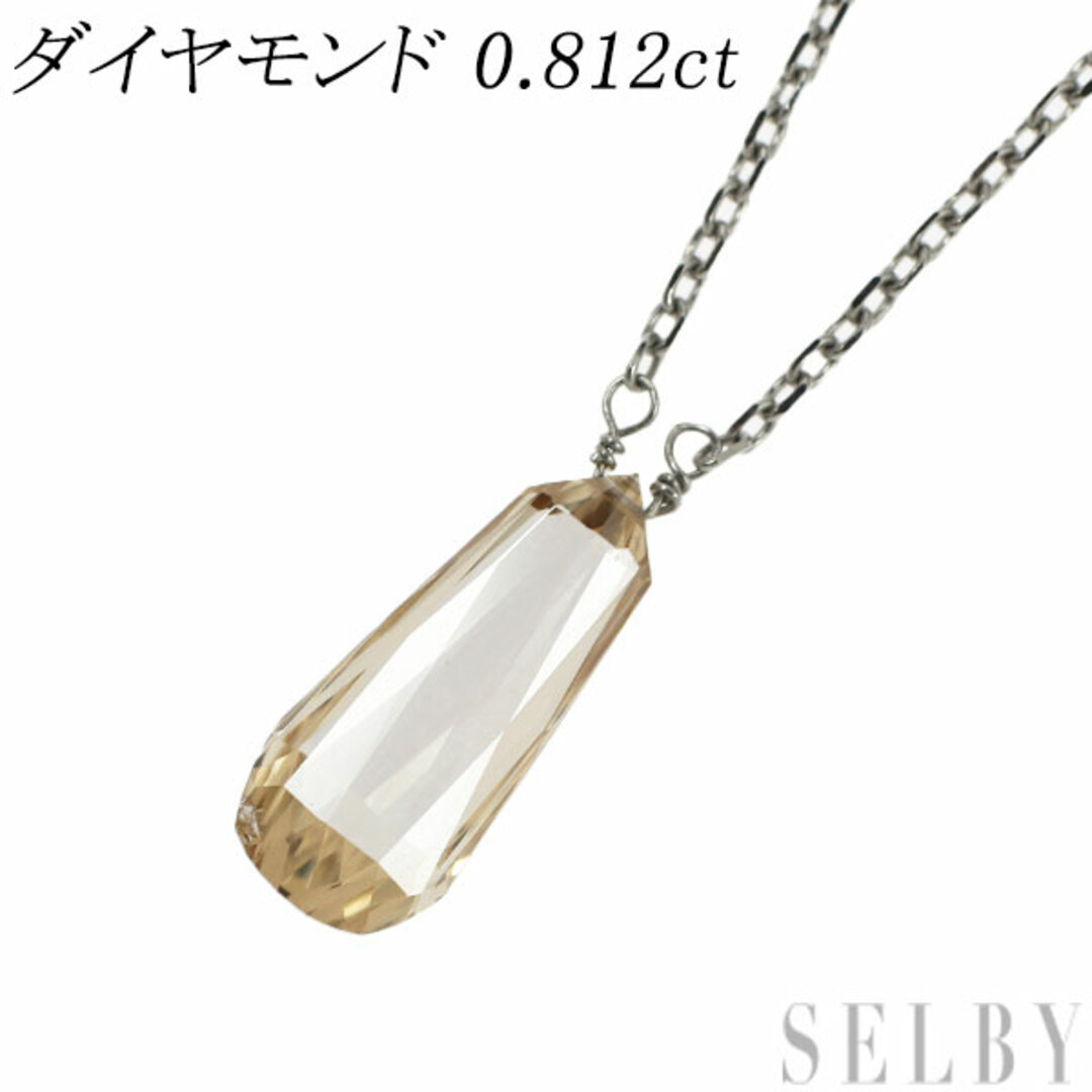 Pt850 ダイヤモンド ペンダントネックレス 0.812ct レディースのアクセサリー(ネックレス)の商品写真