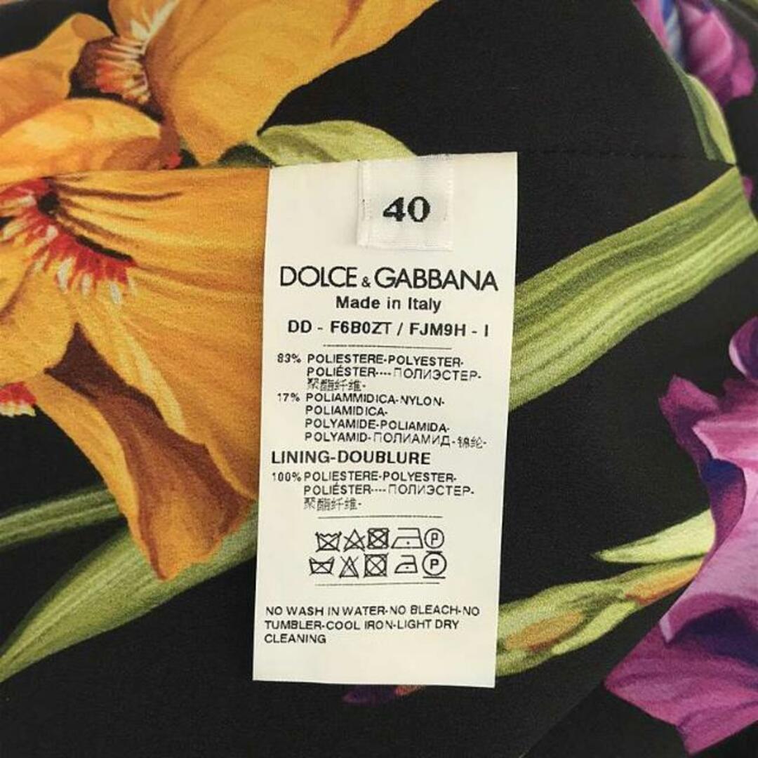 【美品】  DOLCE＆GABBANA / ドルチェ＆ガッバーナドルガバ | フラワー ドレスワンピース / 総裏地 | 40 | マルチカラー | レディース レディースのワンピース(ロングワンピース/マキシワンピース)の商品写真