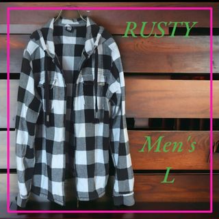 ラスティ(RUSTY)のRUSTY メンズ フード付き Men's チェック柄(その他)