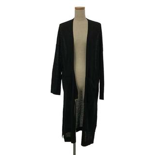 エンフォルド(ENFOLD)のENFOLD / エンフォルド | C/LI Blend Long Cardigan ロングカーディガン | 38 | ブラック | レディース(カーディガン)