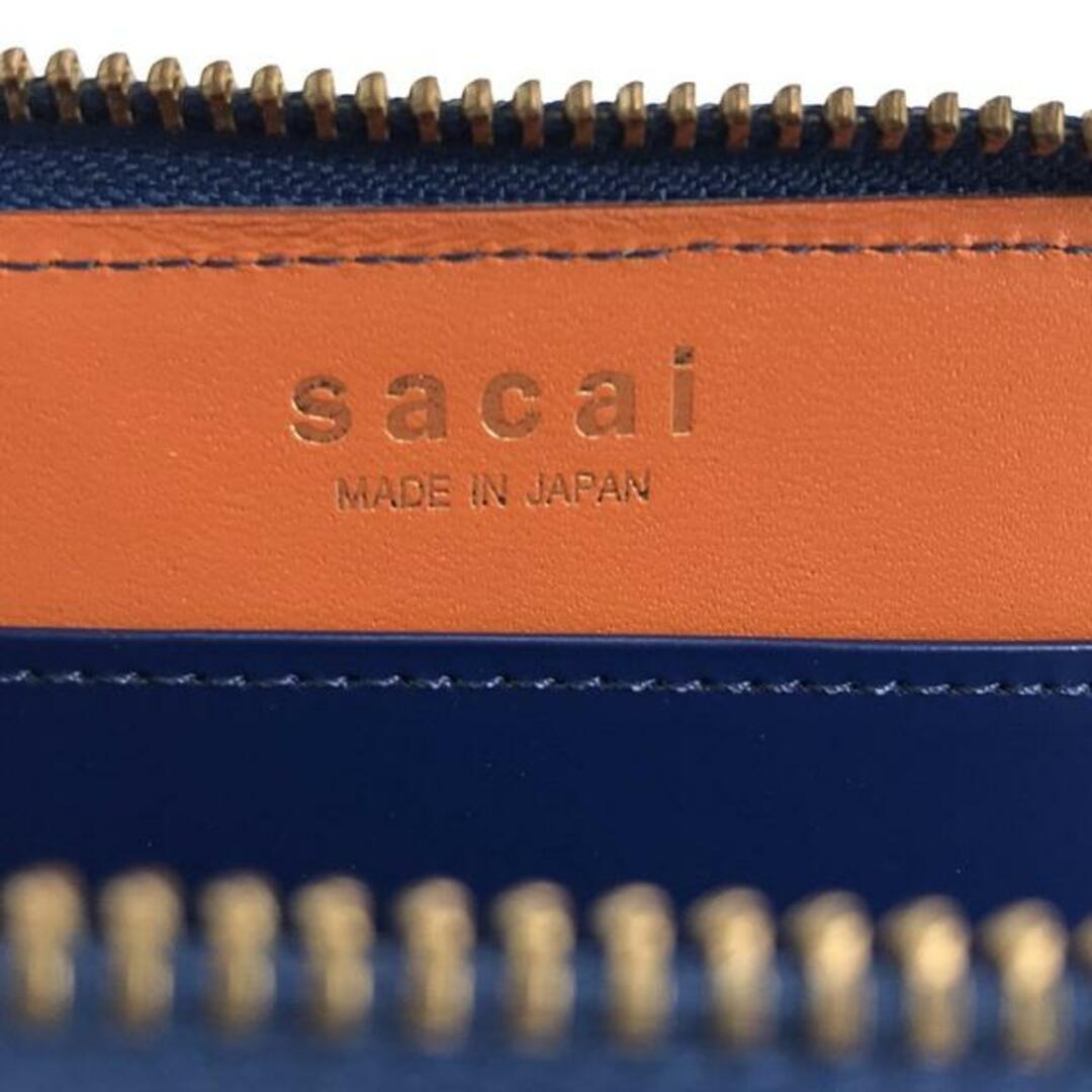 sacai(サカイ)のsacai / サカイ | × PORTER Ｌ字ジップレザーウォレット | ダークグリーン/ブルー | メンズ メンズのファッション小物(長財布)の商品写真