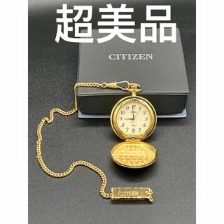シチズン(CITIZEN)のシチズン　ＪＵＮＣＴＩＯＮ　懐中時計　ＱＺ　ゴールド(腕時計)