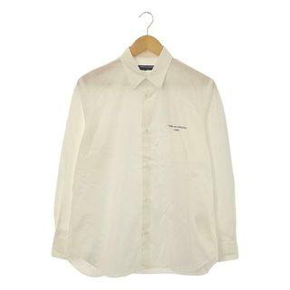 コムデギャルソンオム(COMME des GARCONS HOMME)のCOMME des GARCONS HOMME / コムデギャルソンオム | 2021AW | コットンブロード ロゴプリント スタンダードシャツ | S | ホワイト | メンズ(Tシャツ/カットソー(七分/長袖))