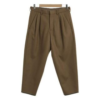 カラー(kolor)の【美品】  kolor / カラー | cashmere melton wool 2tuck pants / カシミヤ ブレンド 2タック パンツ | 1 | ブラウン | メンズ(その他)