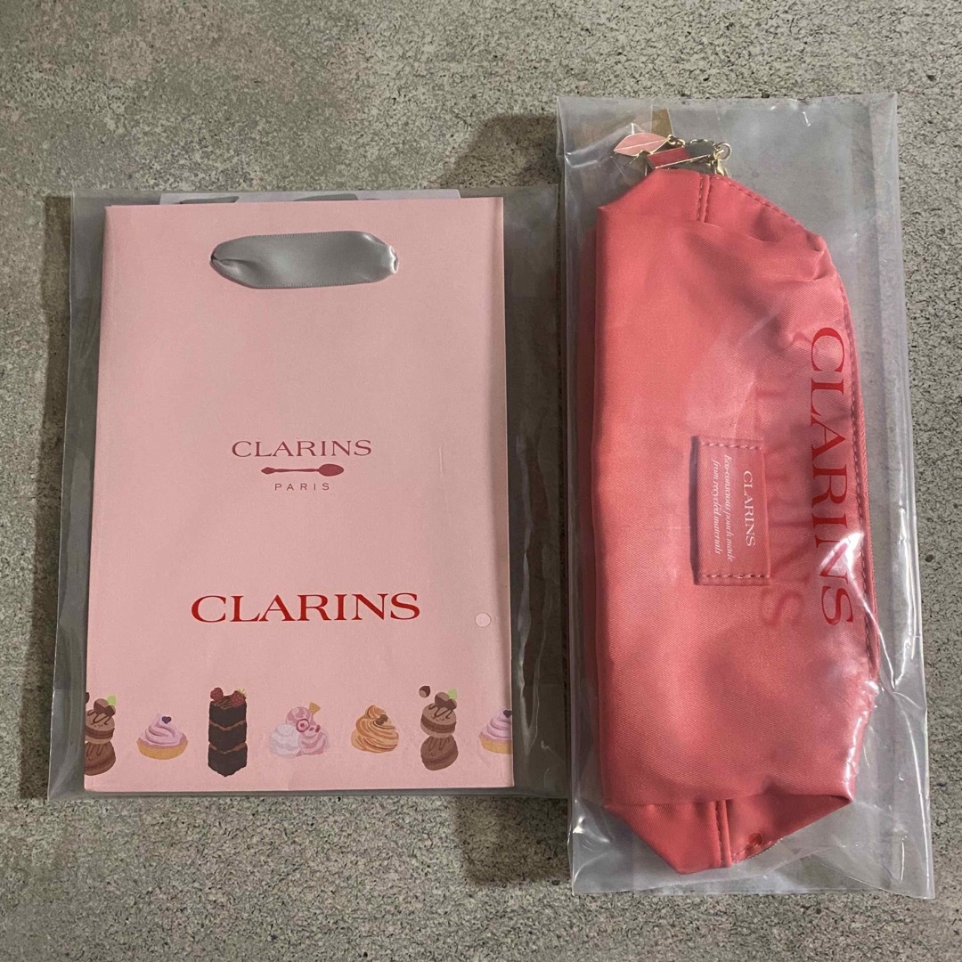CLARINS(クラランス)のクラランス　期間限定ショッピングバッグ&ポーチ レディースのファッション小物(ポーチ)の商品写真