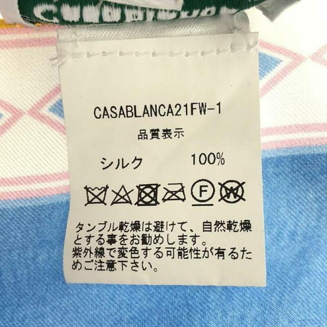 Casablanca / カサブランカ | Dream House Small Silk Scarf グラフィックプリントスカーフ | マルチカラー レディースのファッション小物(ストール/パシュミナ)の商品写真